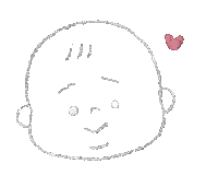 yuyumaru heart baby yuyumaru akachan Sticker
