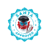 BaristaBarNI christmas coffee santa approved Sticker
