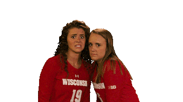 Wisconsin Volleyball Sport Sticker by Wisconsin Badgers