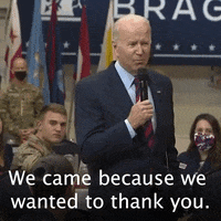 Joe Biden Thank You GIF by The Democrats
