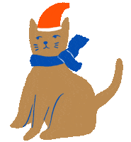 color_fuel cat christmas merry christmas navidad Sticker