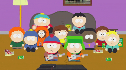 eric cartman cheering GIF by South Park 