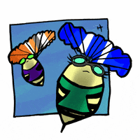 Freefalling Going In GIF by Hunnie the Bee