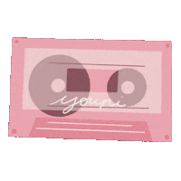 Goodiemood music pink illustration vintage Sticker