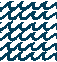 TEVATEAM smile rainbow surf waves Sticker