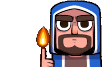 Clash Royale Wizard Sticker