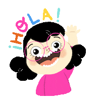 Summer Hello Sticker by Laura Pereda