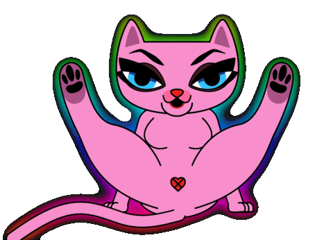 Sexy Cat Sticker by Warner Music Benelux