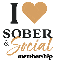 SoberandSocial sober dry january sober life alcohol-free Sticker