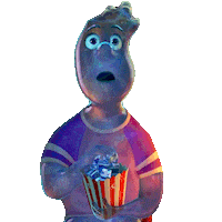 Snacking Movie Theater Sticker by Disney Pixar