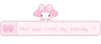 My Melody Pixel Sticker