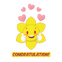 Congratulation Celebrating Sticker by Susan Plastic Houseware