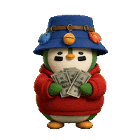 Make It Rain Penguin Sticker by Zaddy