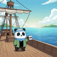 Gm GIF by Pandu Pandas