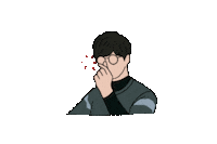 cjjjaewon heart 하트 kdf 유영혁 Sticker