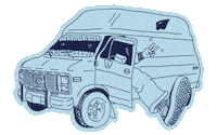 Heidi Van Life Sticker by Hevy Hauling