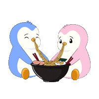Hungry Bon Appetit Sticker by Pudgy Penguins