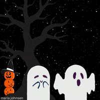 Halloween Ghost GIF by Maria Johnsen