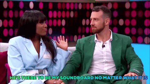 Quirkiesque giphygifmaker love is blind lauren speed lauren and cameron GIF