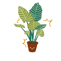Illustration Plant Sticker