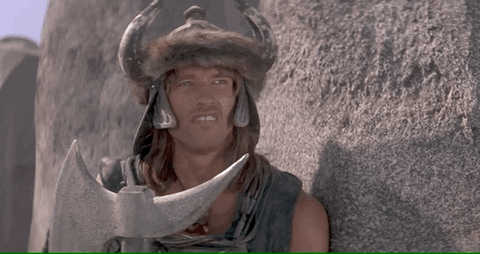 upressplay giphyupload arnold schwarzenegger conan the barbarian hell with you GIF