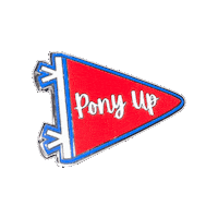 Pony Up University Sticker by Pinned Pins
