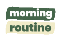 Morning Routine Sticker by itsclean