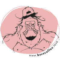Coffee Base Sticker by rozanka