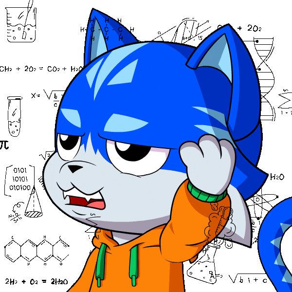 Confused Cat Sticker by Toshithecat