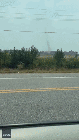 Dust Devil Spins in Southern Louisiana