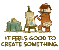Art Create Sticker by Tundra