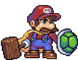 omegachaino giphyupload pixel mario gif artist Sticker