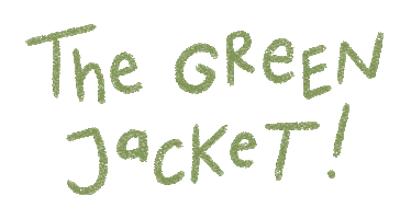 The Masters Golf Sticker by Catharina Stewart