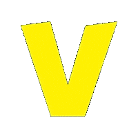 volgch logo v zoom gelb Sticker