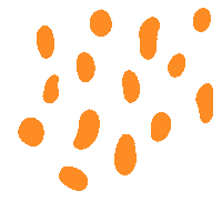 Orange Dots Sticker