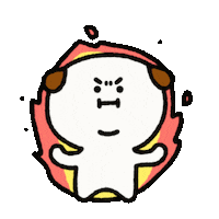 BBANGSIL dog fire puppy passion Sticker