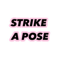 Strike A Pose Girl Sticker by Embodyment
