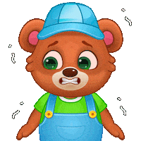 Shocked In Fear Sticker by Lucas and Friends by RV AppStudios