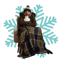 isoverargentina snow winter cold scarf Sticker