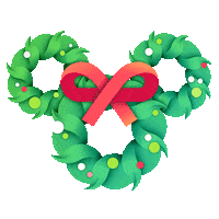 Mickey Mouse Christmas Sticker by Disneyland Resort