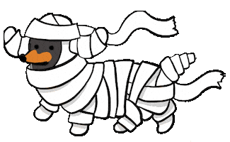 Halloween Dachshund Sticker by Stefanie Shank