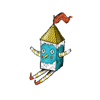 valentinazummo happy bird fly tweet Sticker
