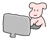 Typing Working Sticker