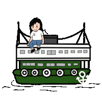Traveling Hong Kong Sticker