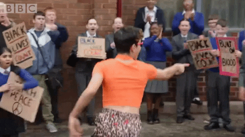 Protesting Bbc GIF by Waterloo Road