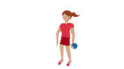 Woman Throwing Sticker by EmojiVid
