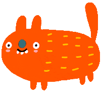 Cat Dog Sticker by Linzie Hunter