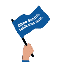 Hands Up Flag Sticker by Das Örtliche