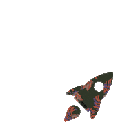 Space Ship Sticker by Vichka