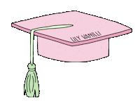 Graduating East London Sticker by Lily Vanilli
